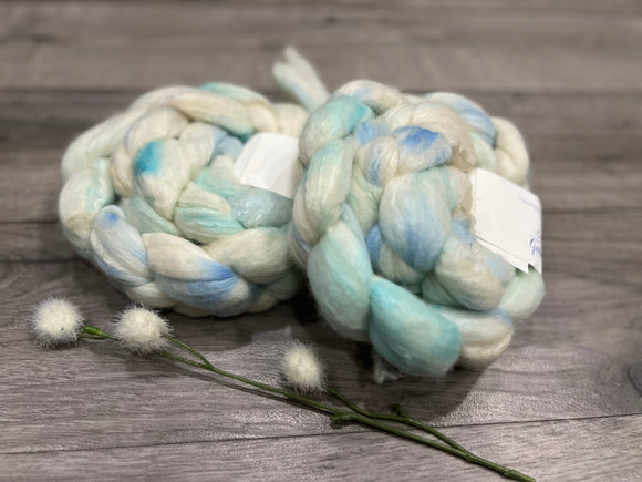 Polwarth/Camel/Mulberry Silk - Welcoming the Light